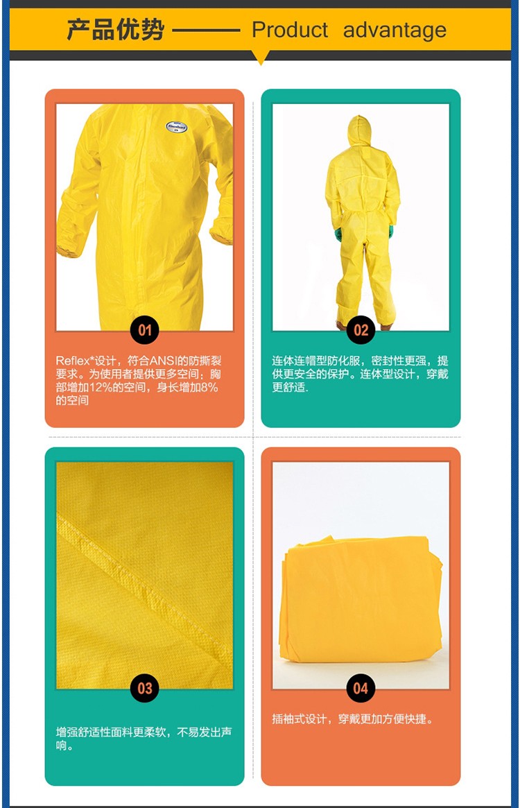 金佰利9813A70化學防護服圖1