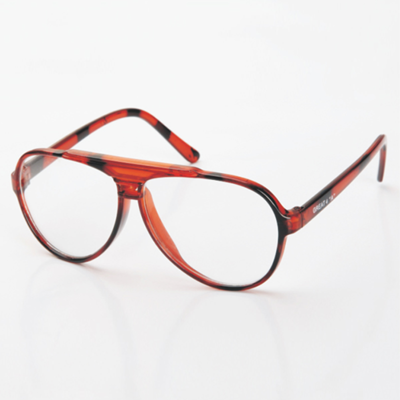 以勒0066A紅花架平光防護(hù)眼鏡圖片