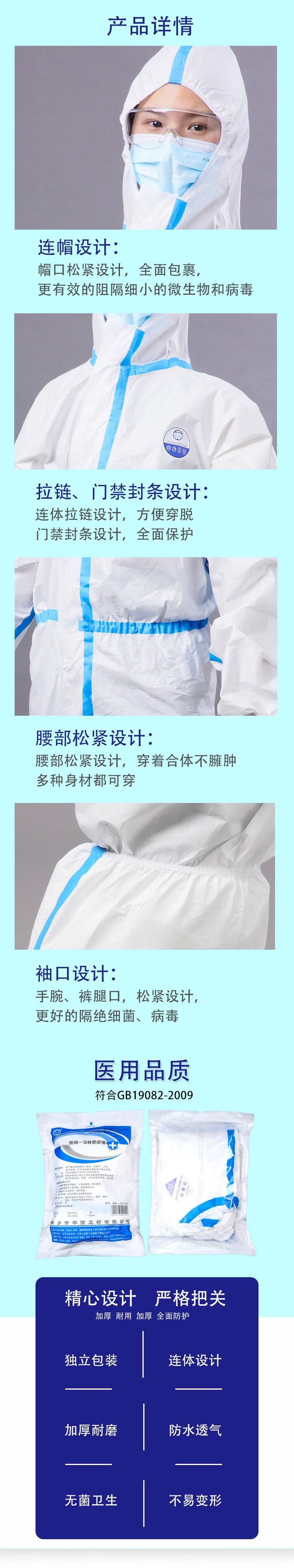 衛(wèi)安一次性醫(yī)用防護(hù)服圖片2